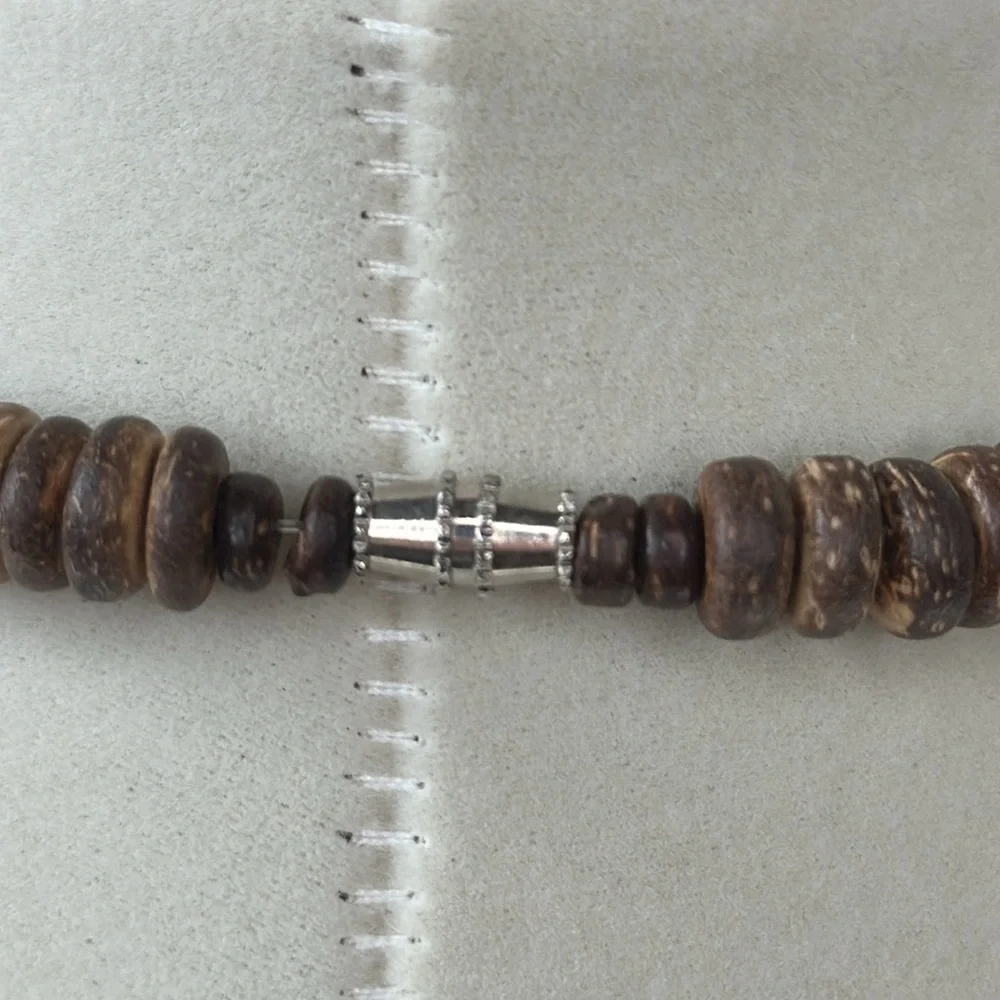 Silpada Dark Brown Bamboo Bead Necklace‎ N0833
